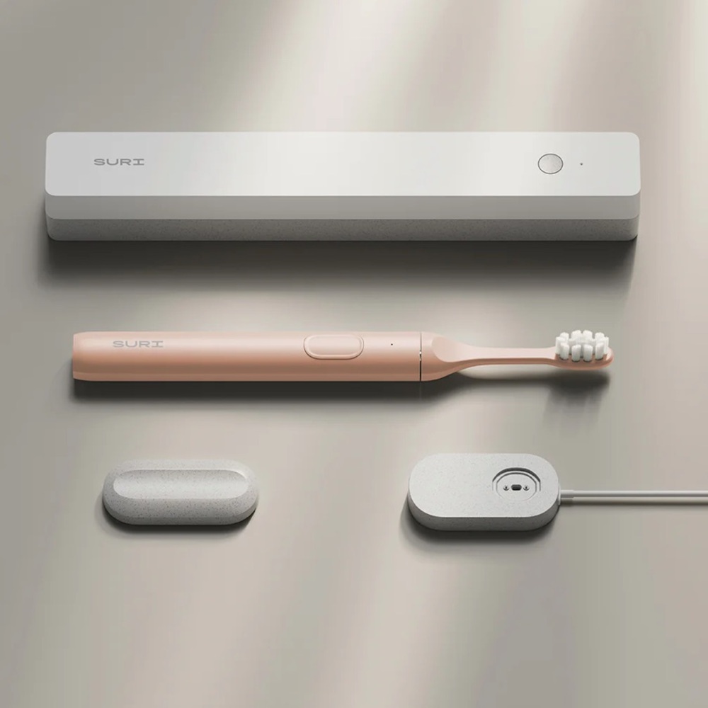 BNIB SURI Sustainable Electric Toothbrush in Sunset Bloom
